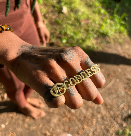 Custom Stainless Steel   Goddess ring