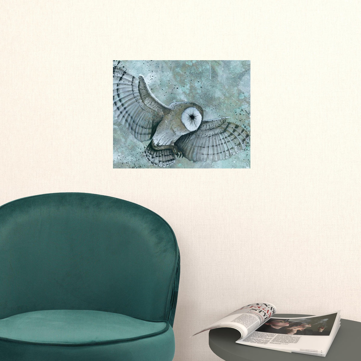 Set Of Two Wildlife 1 White Framed Print Wall Art