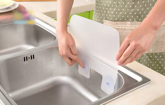 Sink Splash-proof Baffle Transparent Baffle With Suction Cup