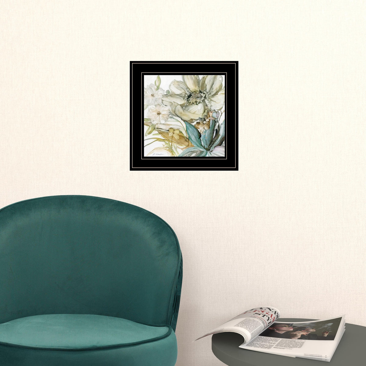 Set Of Two Sea Glass 2 Black Framed Print Wall Art