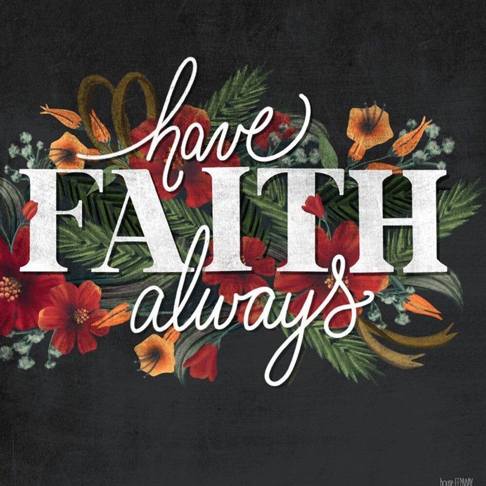 Set Of Two Cherish and Have Faith 3 White Framed Print Wall Art