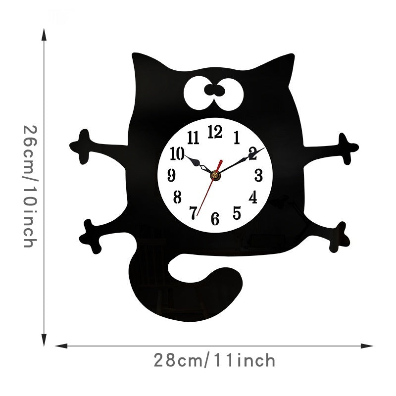 Cute Cartoon Cat Creative Decorative Wall Clock