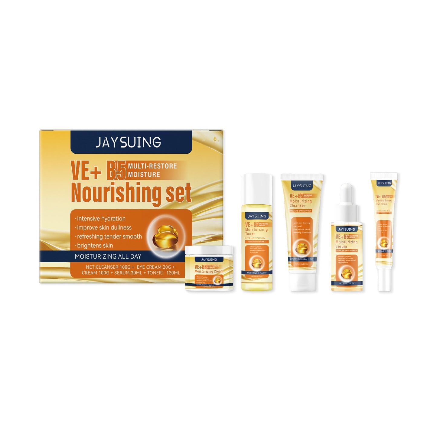 Vitamin B5 Nourishing Skin Care Set Moisturizing