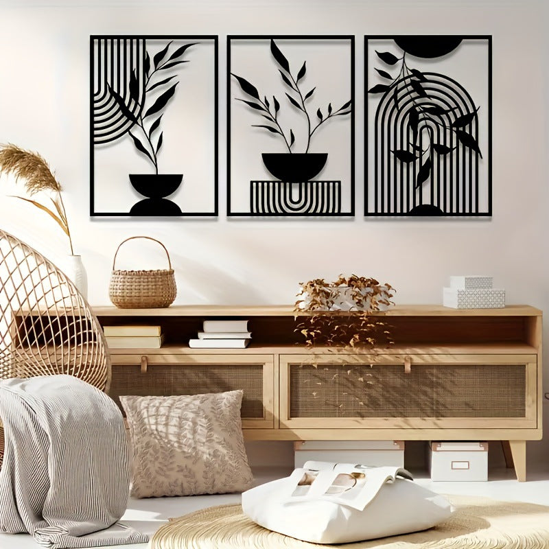 Minimalist Abstract Art Metal Wall Decor