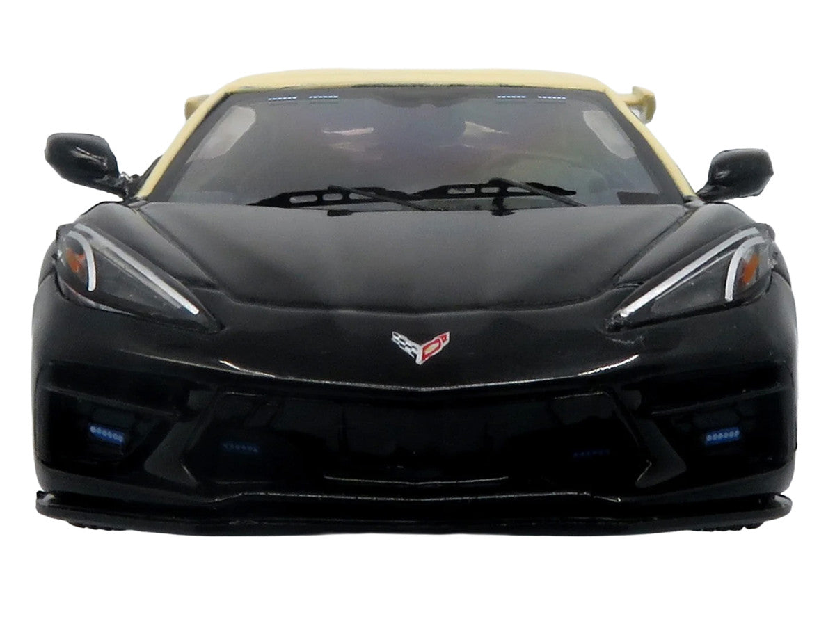 2023 Chevrolet Corvette C8 Stingray Police Interceptor "Florida Highway Patrol (FHP)" Black with Cream Top 1/43 Diecast Model by Iconic Replicas