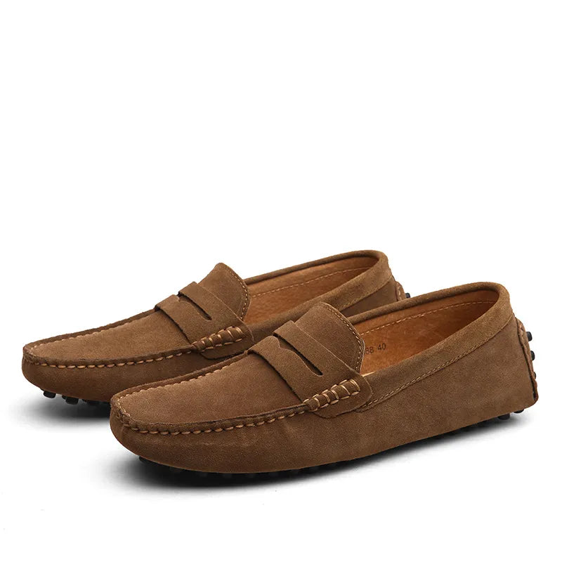 Men's Genuine Leather Peas Shoes