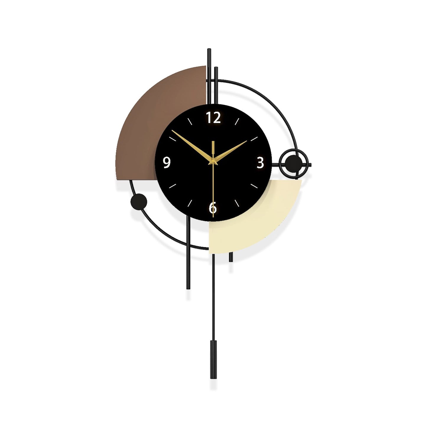 Modern Metal Wall Clock Decorative Pendulum Home Decor