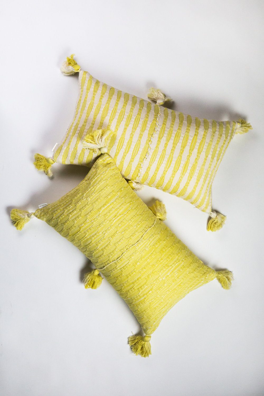 Antigua Pillow - Faded Yellow Solid
