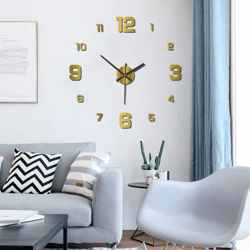 Creative Digital Luminous Clock Personal Household Diy Wall Clock
