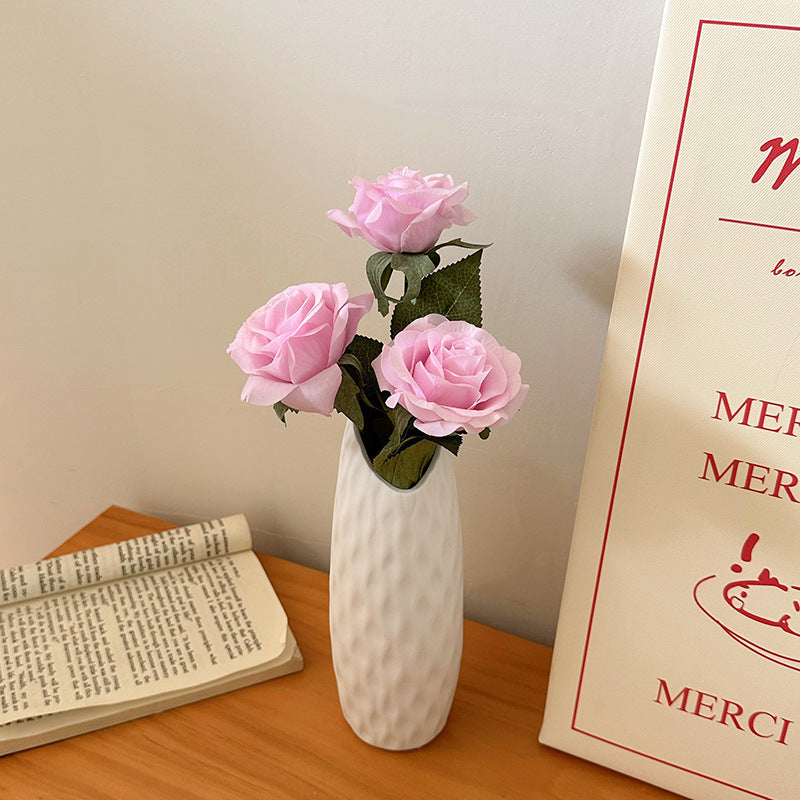 Tulip Vase Creative Living Room Flower Arrangement White Flower Device