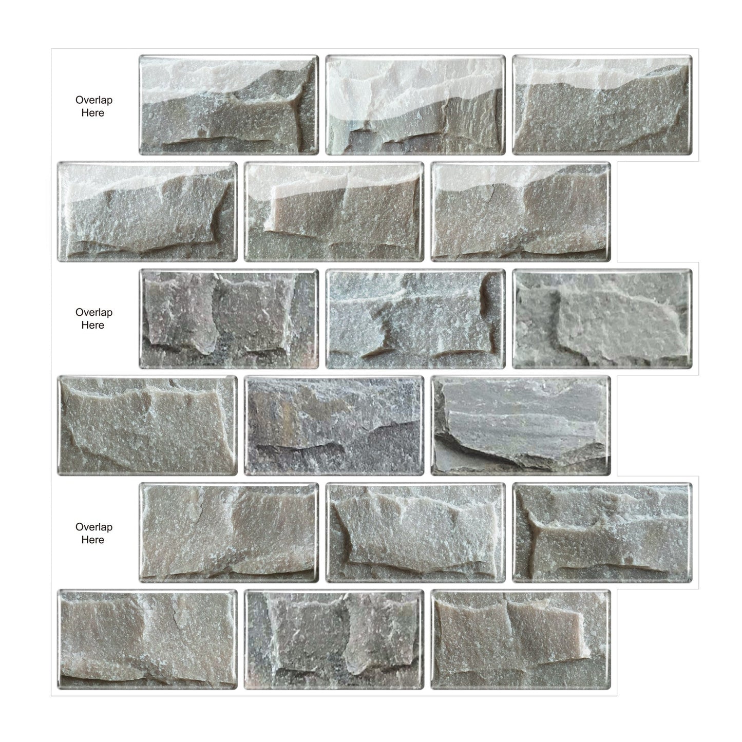 3D Self-adhesive Crystal Epoxy Wall Stickers For Kitchen Decor