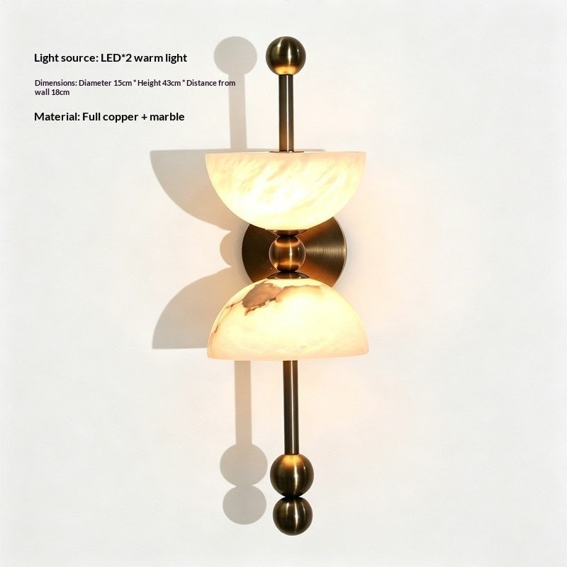 Retro Creative Hotel Bedroom Bedside Wall Lamp