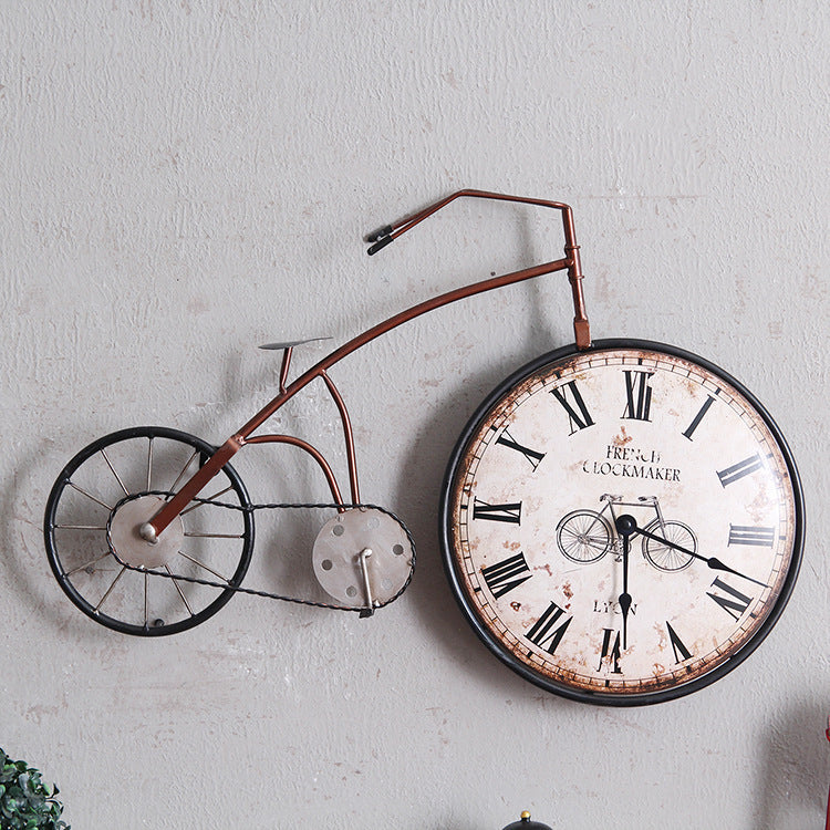 Creative bicycle wall clock