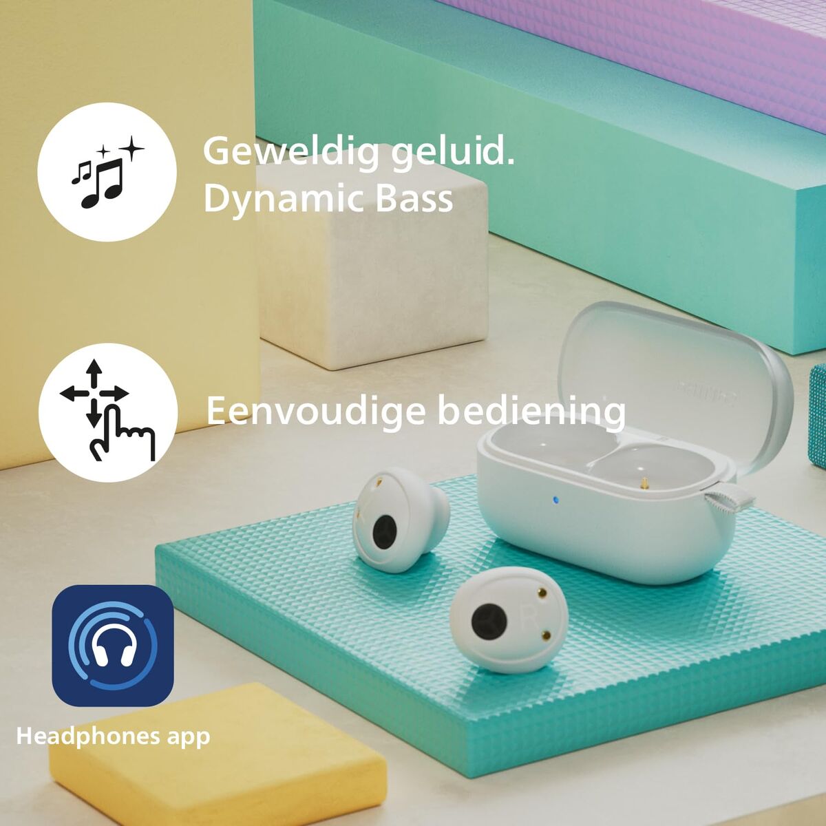 Headphones Philips TAT2149WT White