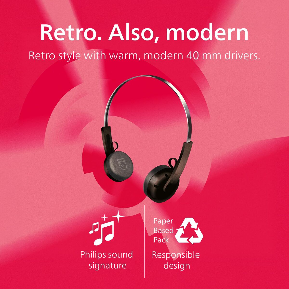 Headphones Philips TAH2000WT White