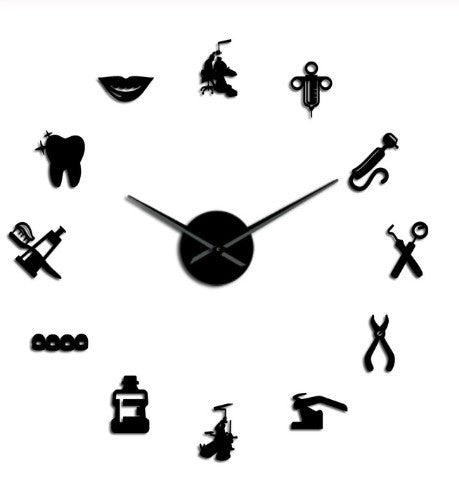 Home Creative DIY Acrylic Mirror Wall Clock