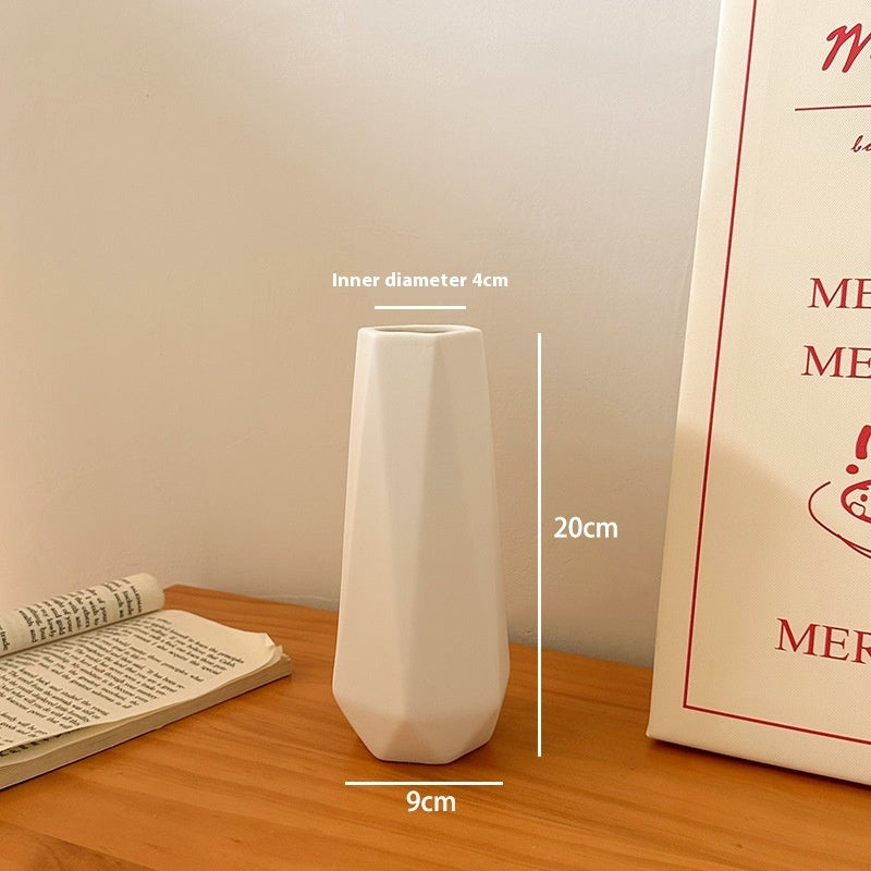 Tulip Vase Creative Living Room Flower Arrangement White Flower Device