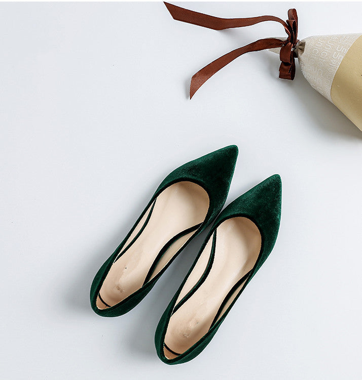 Comfortable Pointed-toe Shallow Mouth Single Shoes Women