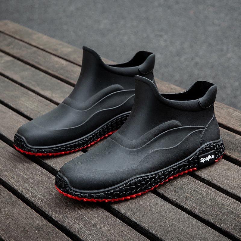 Fashion Korean Style Internet Celebrity Leisure Slip On Rubber Shoes