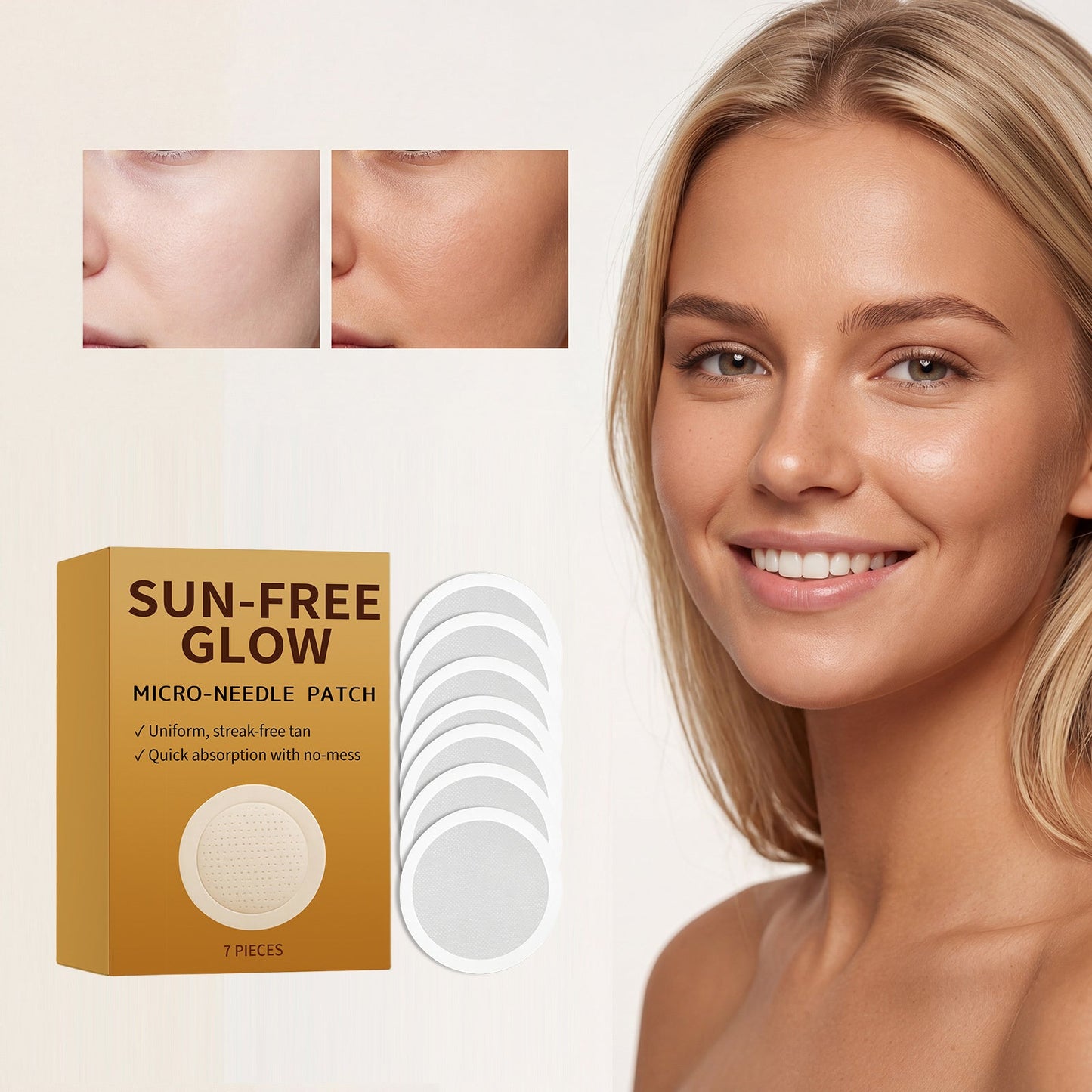 TriLightBeauty Tanning Care Microneedle Patch