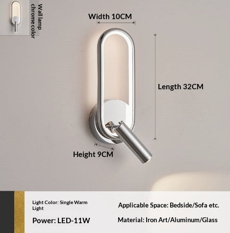 Rotating Touch-Control Creative Wall Light For The Bedside
