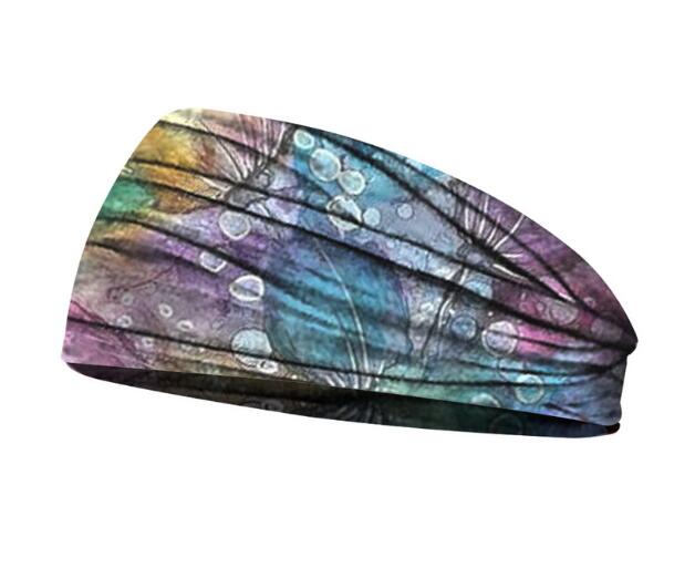 Summer Women's Yoga Headscarf Wide Hair Band