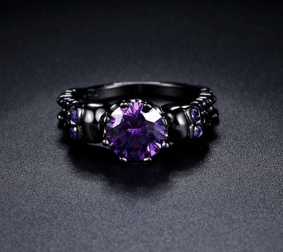 Vintage alloy set topaz jewelry