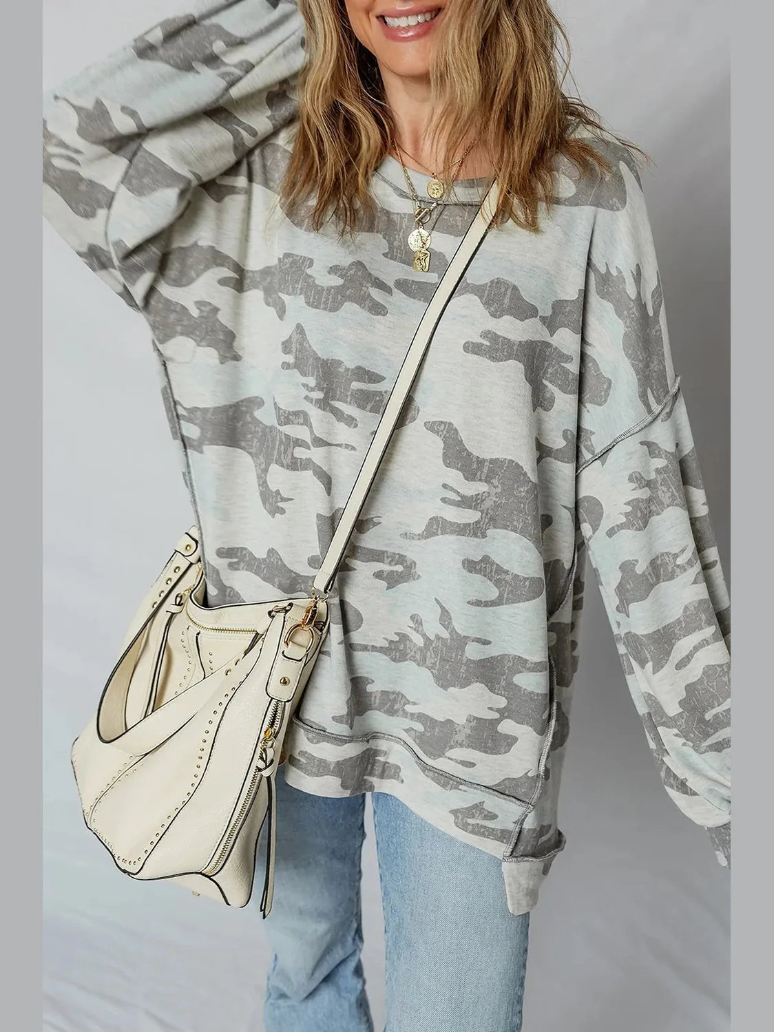 Camouflage Long Sleeve Sweatshirt