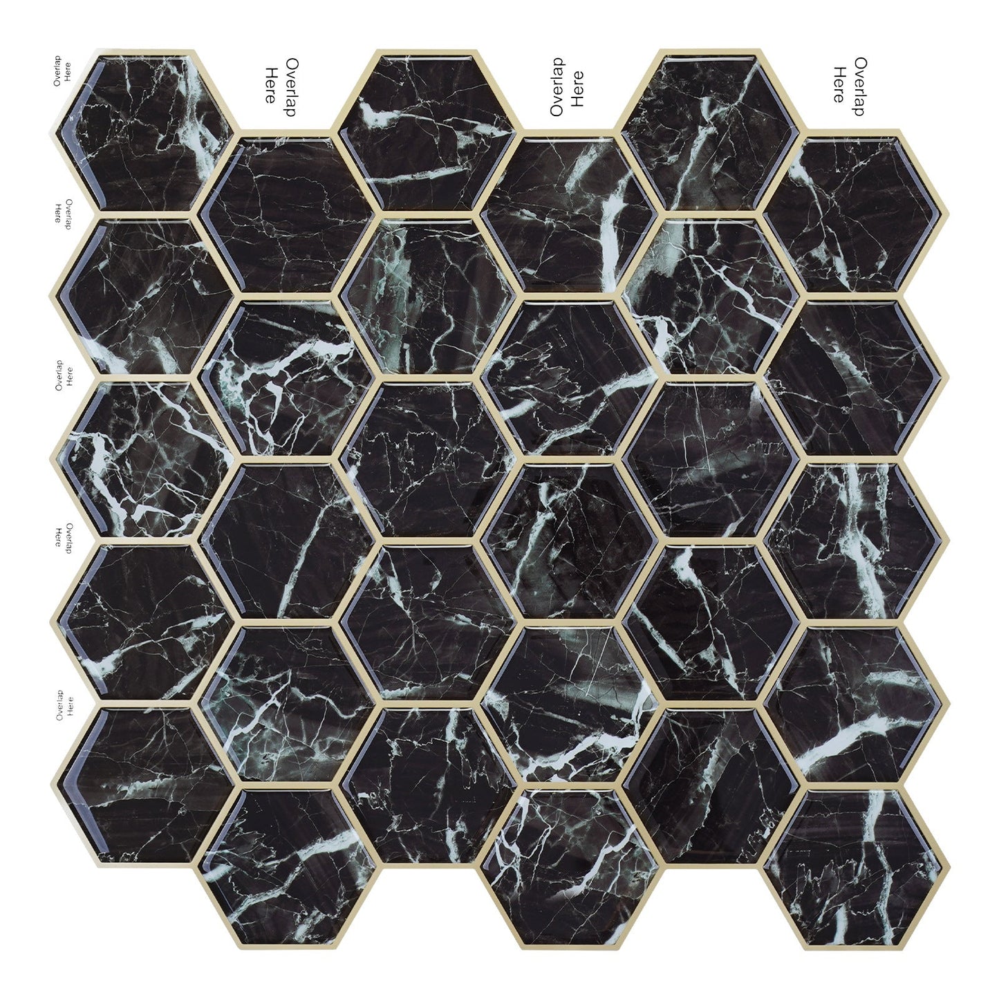 3D Self-adhesive Crystal Epoxy Wall Stickers For Kitchen Decor