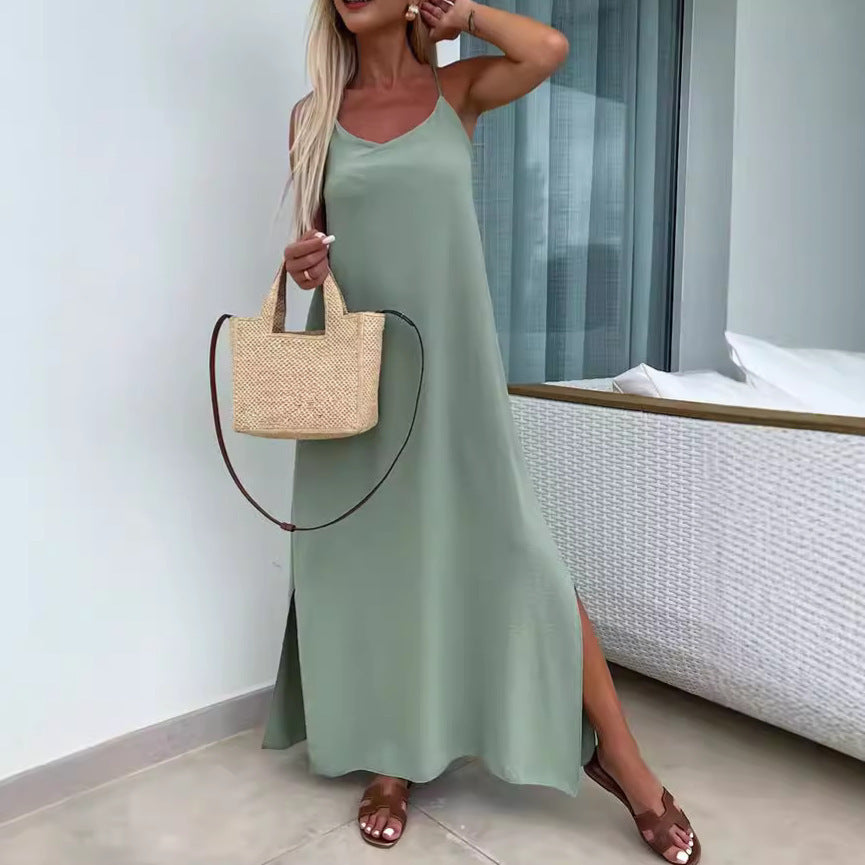 Loose Suspenders Plus Size Holiday Dress Women