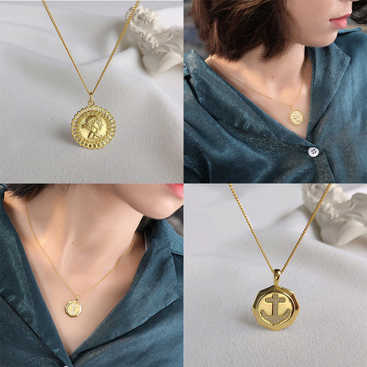 S925 sterling silver clavicle chain