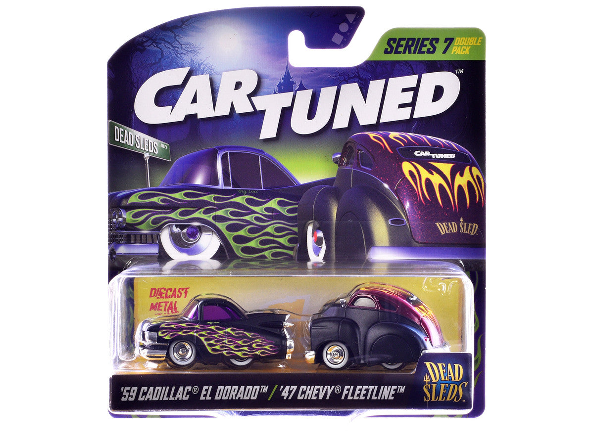 "Dead Sleds" Double Pack Series 7 Set of 4 Cars Diecast Model Cars by CarTuned
