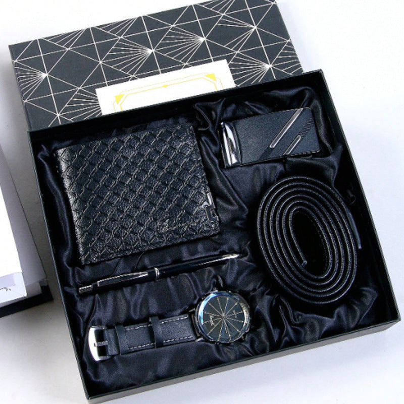 Cross-Border Men's Gift Business Gift Suit Belt Wallet For Boyfriend Valentine's Day Christmas Gift