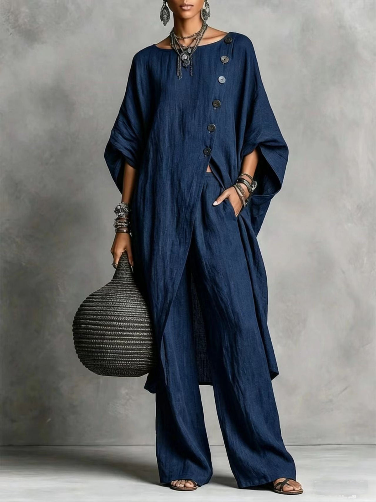 European And American New 2026 Women's Shirt Irregular Set Casual Urban Fashion Set