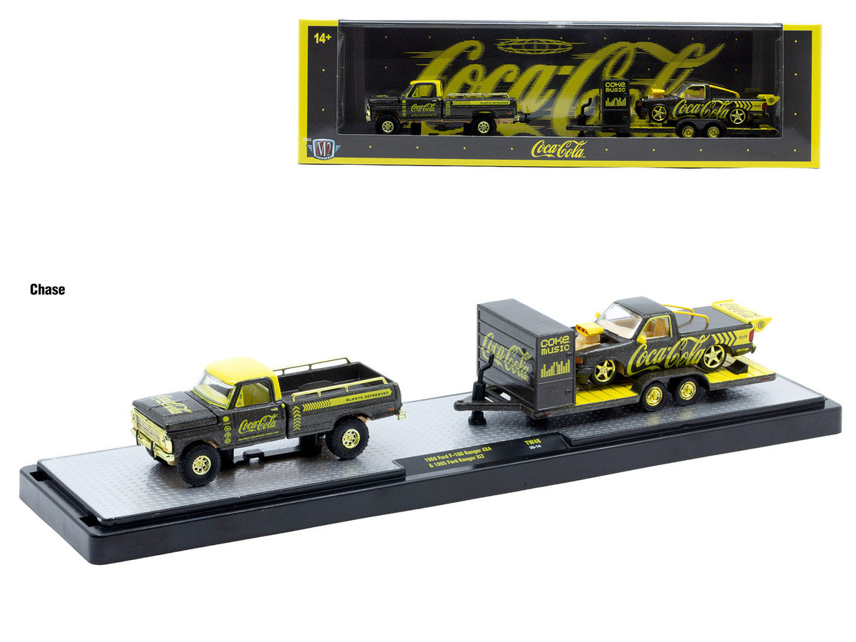 Auto Haulers "Coca-Cola" Set of 3 pieces Release 48 Limited Edition to 4800 pieces Worldwide 1/64 Diecast Models by M2 Machines