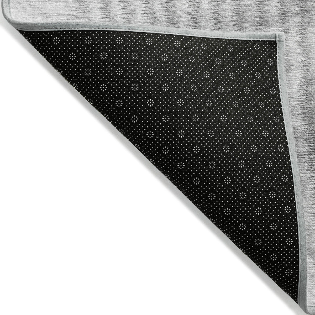 3' X 5' Gray and Light Gray Abstract Washable Non Skid Indoor Outdoor Area Rug