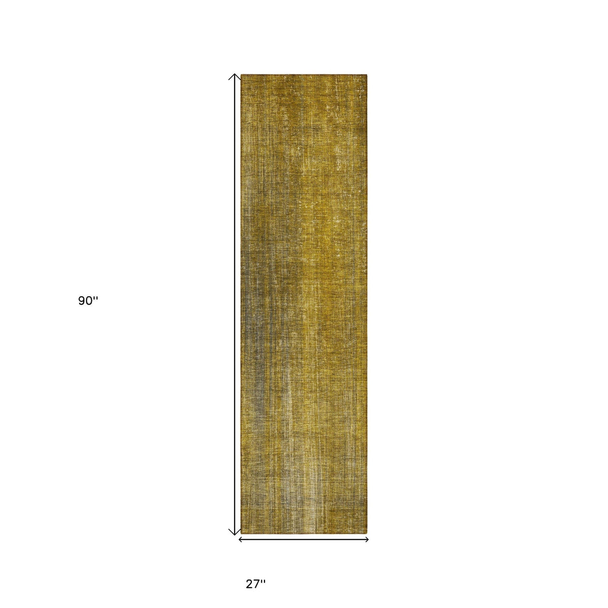 8' Runner Chocolate Striped Washable Non Skid Indoor Outdoor Runner Rug