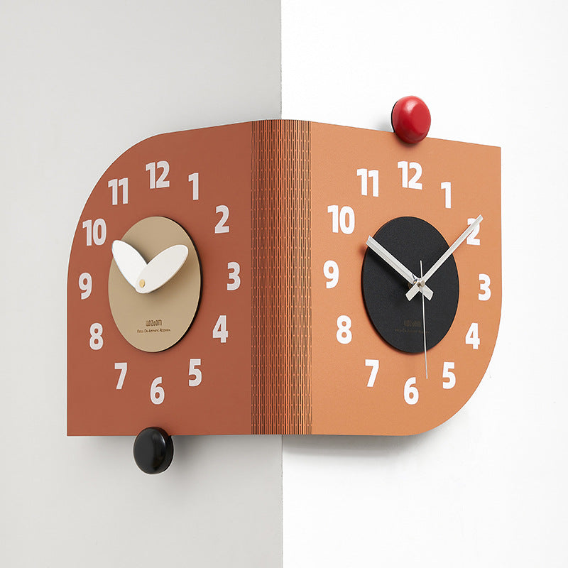 Living Room Simple Corner Creative Clock Wall Decoration