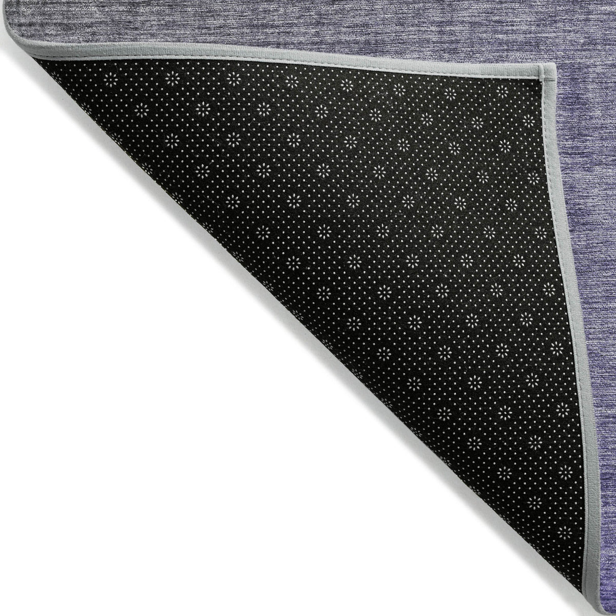 8' Runner Olive Green and Purple Ombre Washable Non Skid Indoor Outdoor Runner Rug