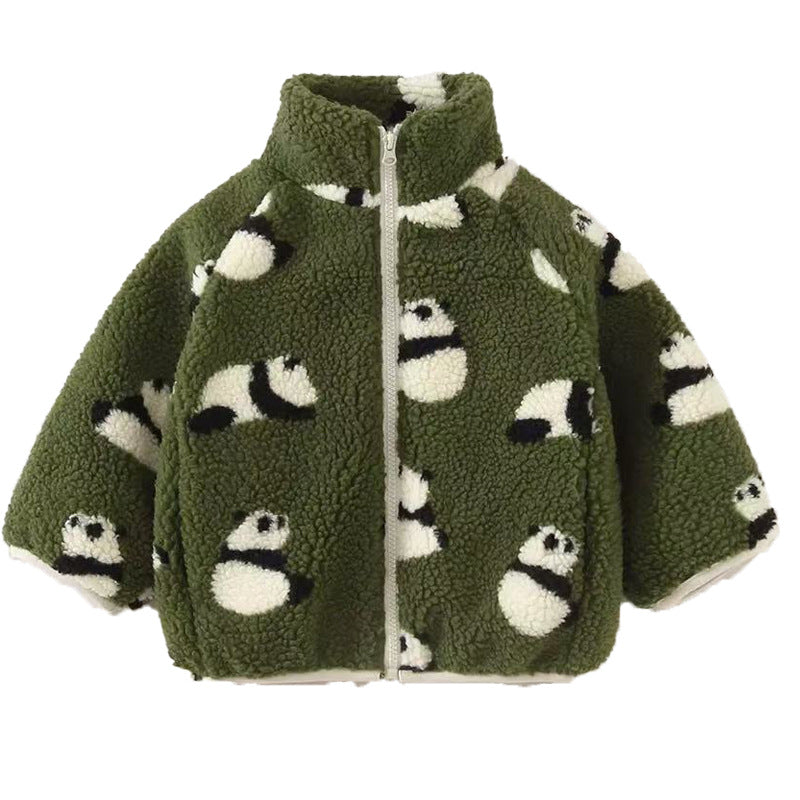Girl Thickened Fleece Jacket For Kids