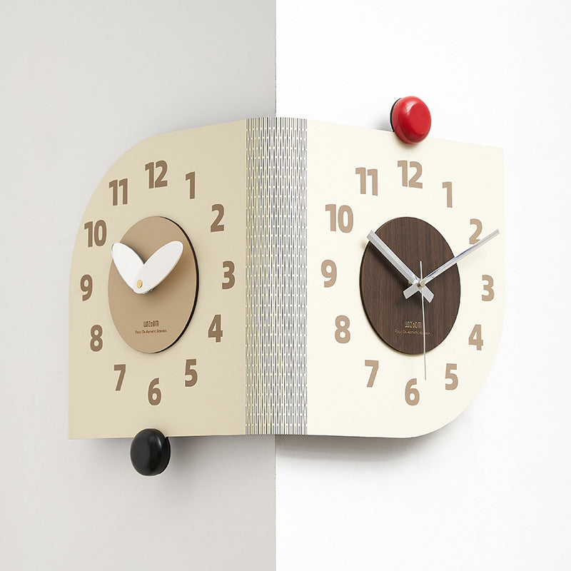 Living Room Simple Corner Creative Clock Wall Decoration