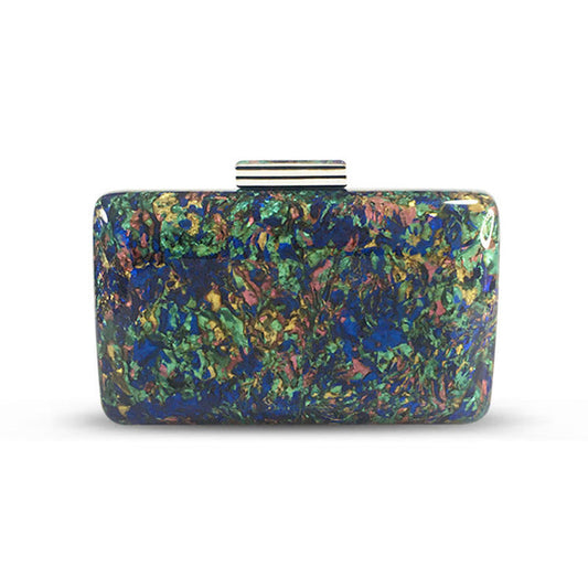 Colorful Mother-of-Pearl Evening Clutch for Women