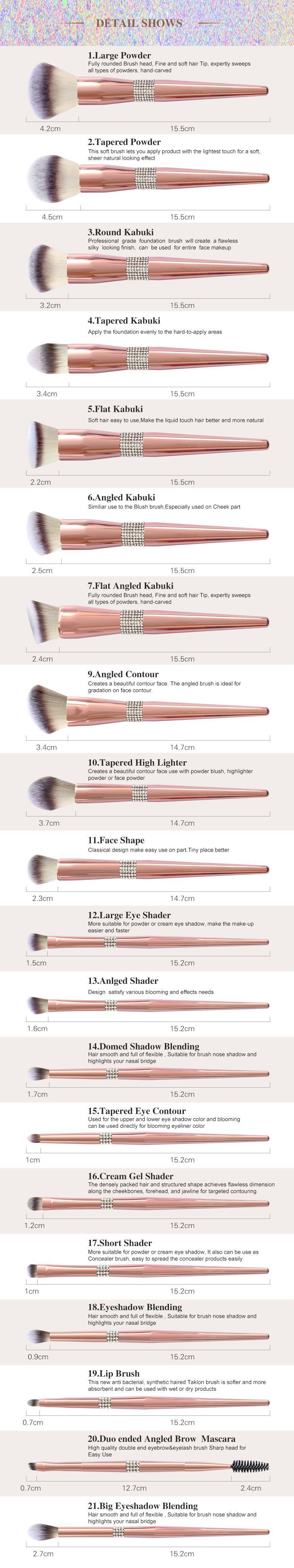 Fashion Personalized Women's Makeup Brush Set