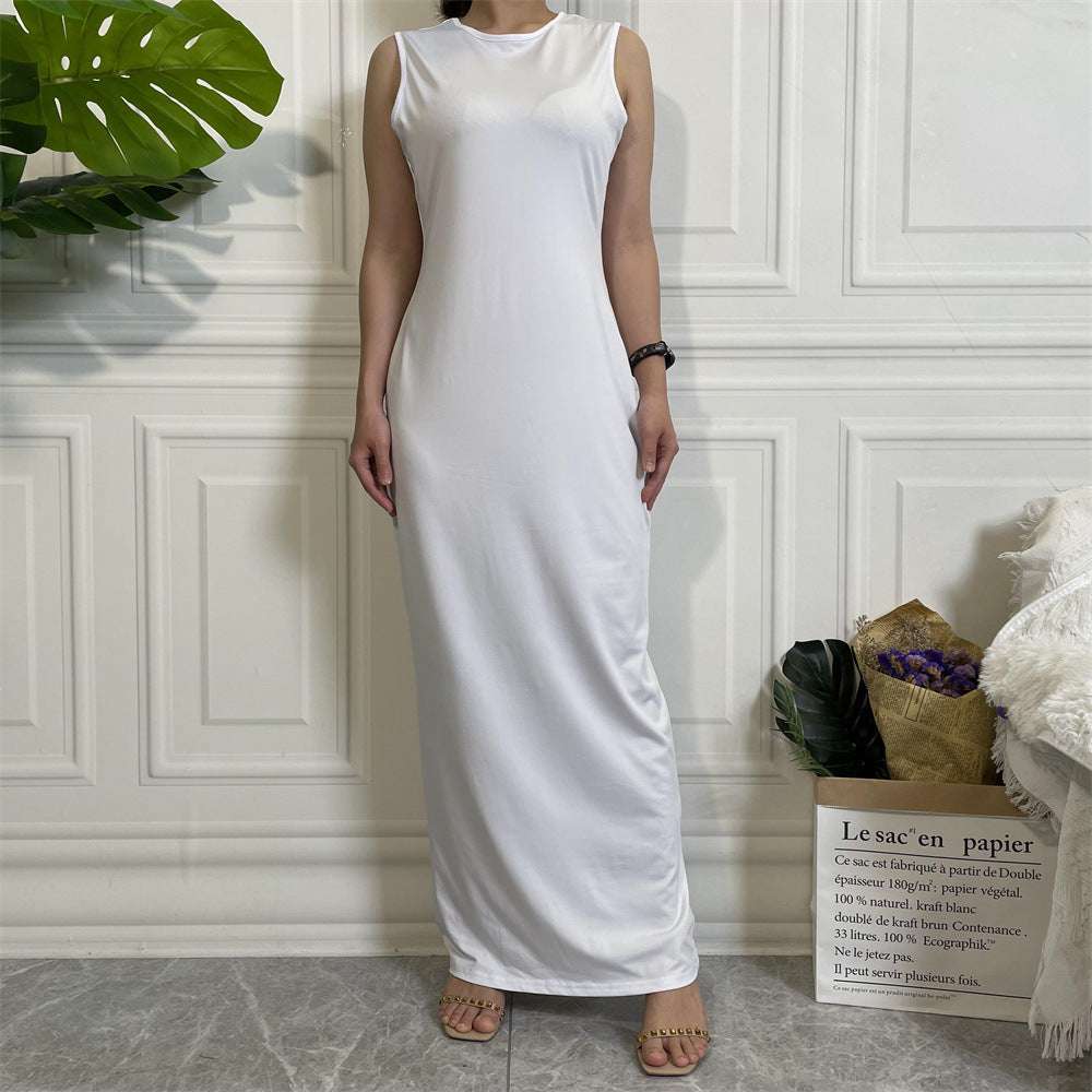 Muslim Fashion Bead Flare Sleeve Tie-neck Cardigan