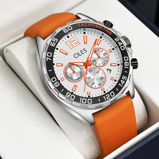 Multifunctional Night Light Waterproof Men's Quartz Watch
