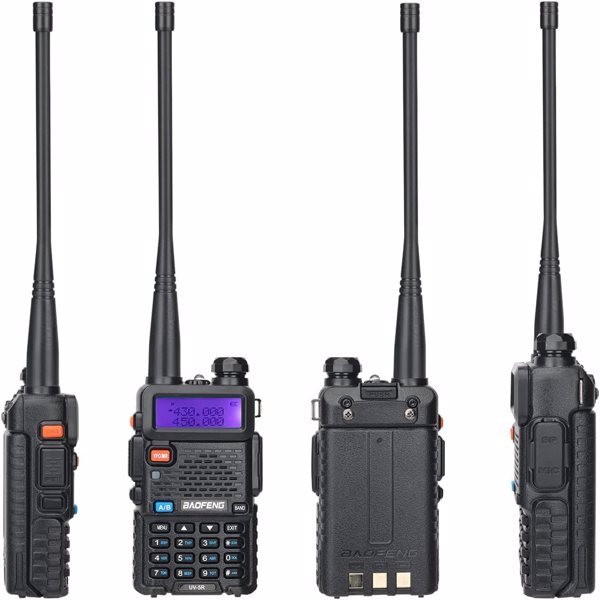 Two Sets Of Baofeng UV-5R 5W Walkie Talkies