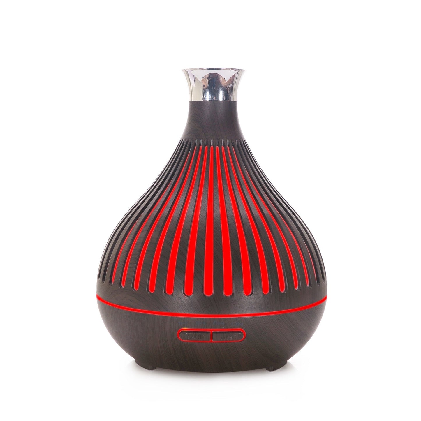 Vase Wood Grain Humidifier 400ml Vertical Silver