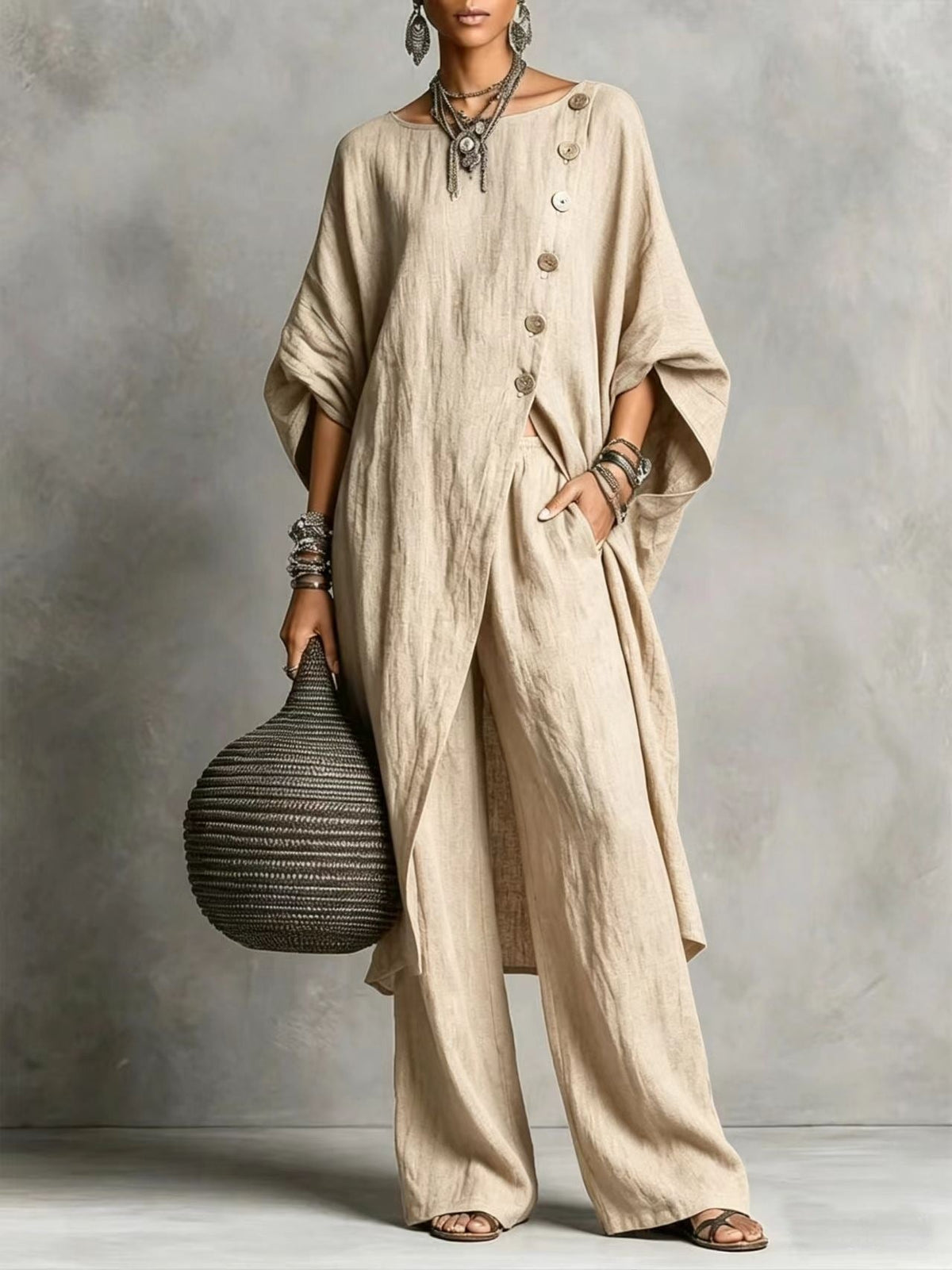European And American New 2026 Women's Shirt Irregular Set Casual Urban Fashion Set