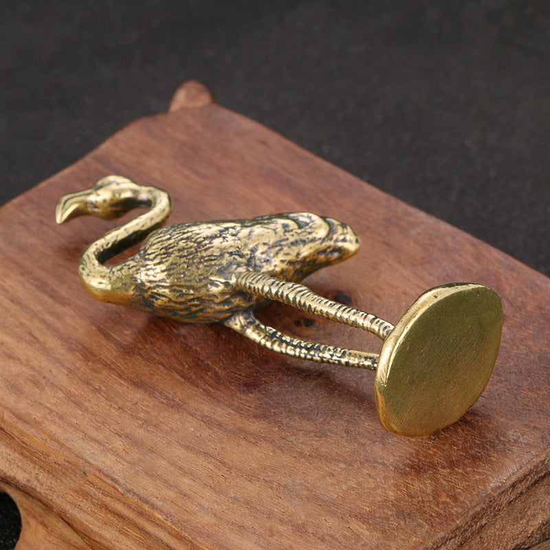 New Brass Flamingo Ornament Decorative Crafts