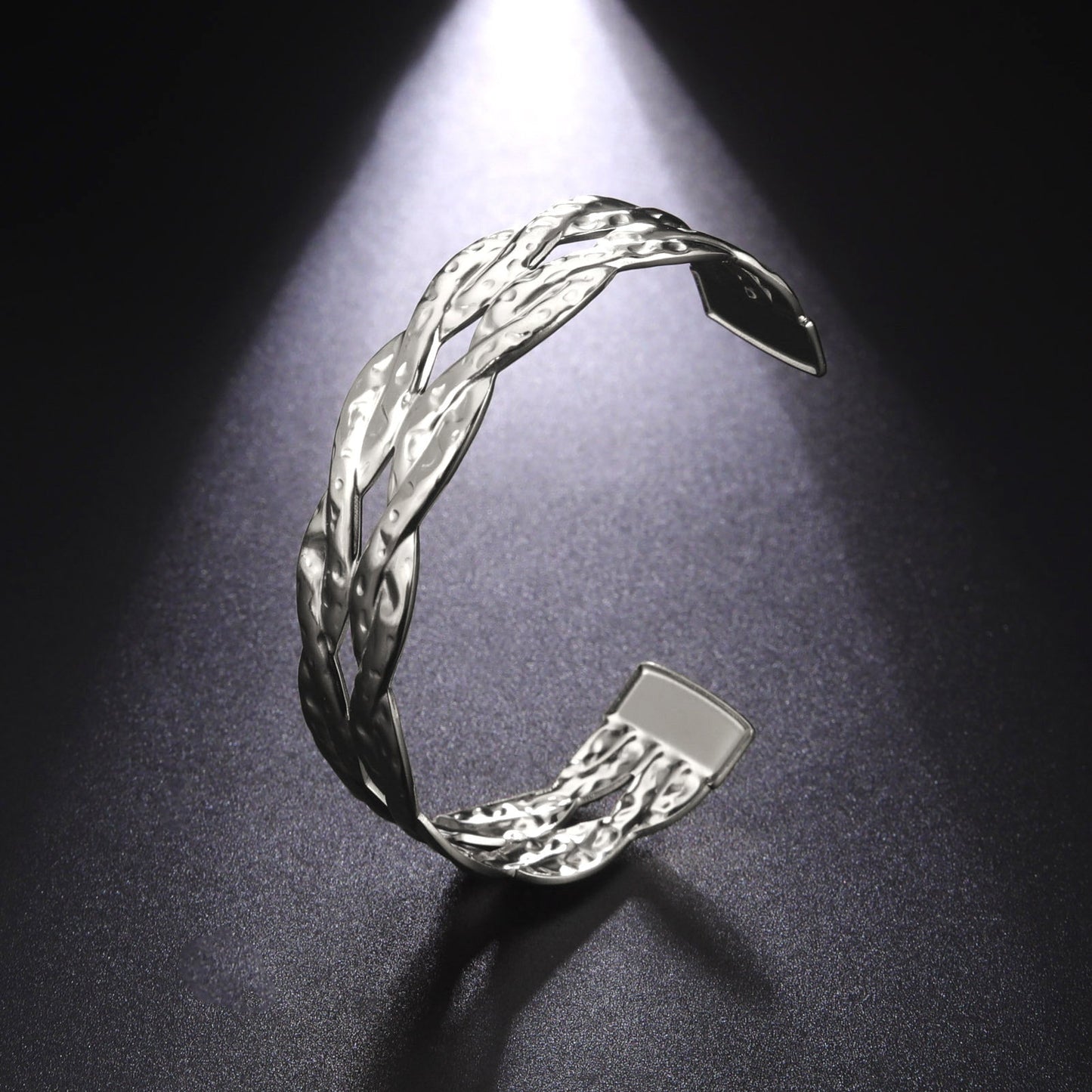 Fashion Double Twist Open Luxury With Fashion Bracelet
